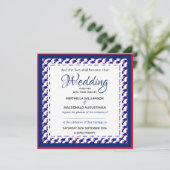 AUSTRALIA FLAG Custom Patriotic Square Wedding Einladung (Stehend Vorderseite)