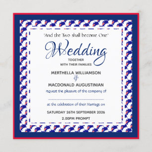AUSTRALIA FLAG Custom Patriotic Square Wedding Einladung