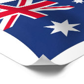 Australia Flag Poster Print (Ecke)