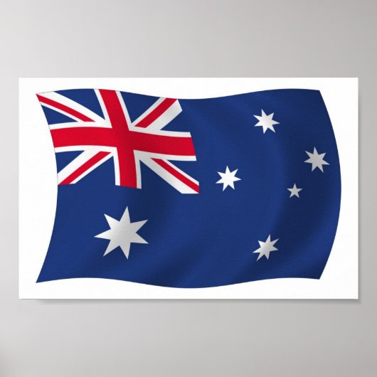 Australia Flag Poster Print (Vorne)
