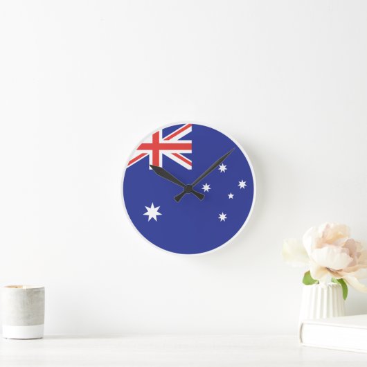Australia Flag Runde Wanduhr (Zuhause)