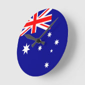 Australia Flag Runde Wanduhr (Winkel)
