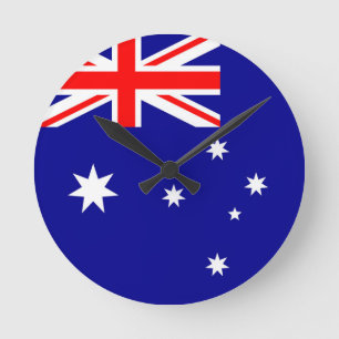 Australia Flag Runde Wanduhr