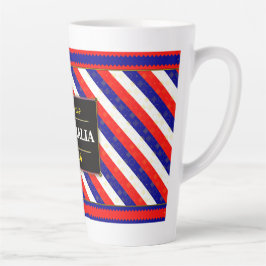 Australia Football Fan Flag Colors Stripe Pattern Milchtasse