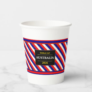 Australia Football Fan Flag Colors Stripe Pattern  Pappbecher