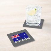 Australia Football Soccer Australia National Team Rechteckiger Pappuntersetzer (Vor Ort)