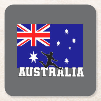 Australia Football Soccer Australia National Team Rechteckiger Pappuntersetzer