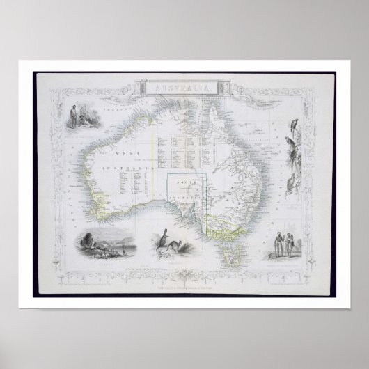 Australia, from a Series of World Maps published b Poster (Vorne)
