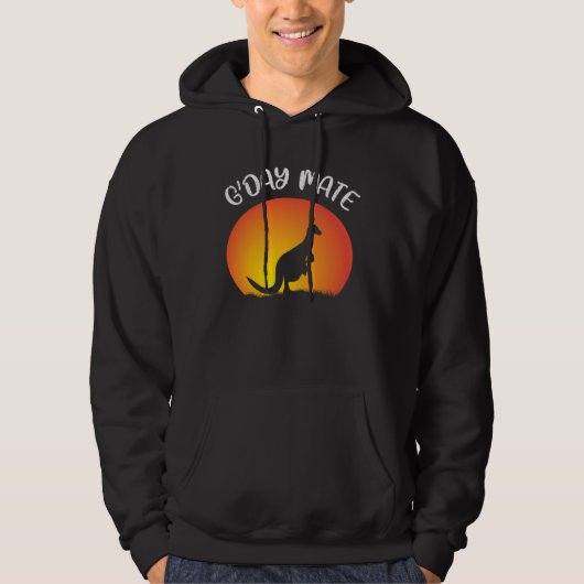 Australia G day Mate Aussie Pride  Australian Hoodie (Vorderseite)