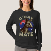 Australia G day Mate Kangaroo Aussie Australian Fl T-Shirt (Vorderseite)