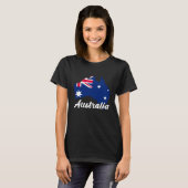Australia In My DNA Pride Flag and Map Men Women K T-Shirt (Vorne ganz)