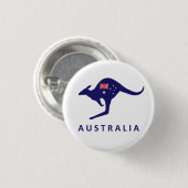 AUSTRALIA KANGAROO FLAG BUTTON (Vorne & Hinten)