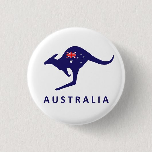AUSTRALIA KANGAROO FLAG BUTTON (Vorderseite)