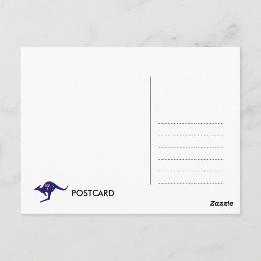 AUSTRALIA KANGAROO POST CARD POSTKARTE (Rückseite)