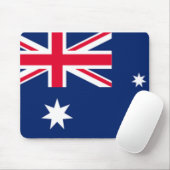 AUSTRALIA Karte Australian Aussie Flag Geschenk Mousepad (Mit Mouse)