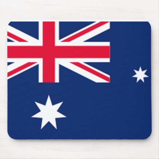 AUSTRALIA Karte Australian Aussie Flag Geschenk Mousepad (Vorne)