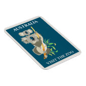 Australia Koala Bear Vintage Travel Poster Magnet (Rechte Seite)