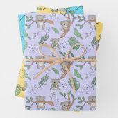 Australia Koala Bear Wrapping Paper Set of 3 Geschenkpapier Set (Beispiel)