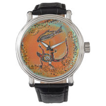 AUSTRALIA LIZARD FISH ART