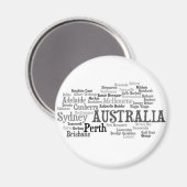 AUSTRALIA Magnet (Vorderseite/Rückseite)