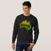 Australia Map Australia I Love Australia Souvenir Sweatshirt (Vorne ganz)