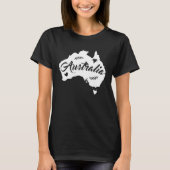 Australia Map Travel & Animal  State Home Australi T-Shirt (Vorderseite)
