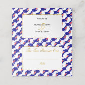 AUSTRALIA - maßgeschneiderte Hochzeitsfeier Platzkarte (Außenseite Aufgefaltet)