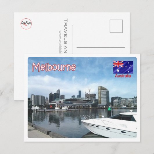 Australia - Melbourne - Harbour - Postkarte (Vorne/Hinten)