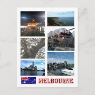 Australia - Melbourne - Mosaic - Postkarte