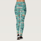 Australia New Zealand Cruise Coastal Ship Design Leggings (Rückseite)