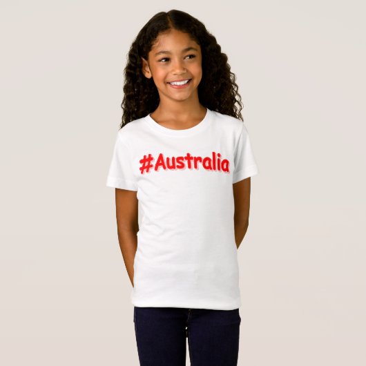 "#Australia" Niedliches Design. Jetzt kaufen T-Shirt (Vorne ganz)