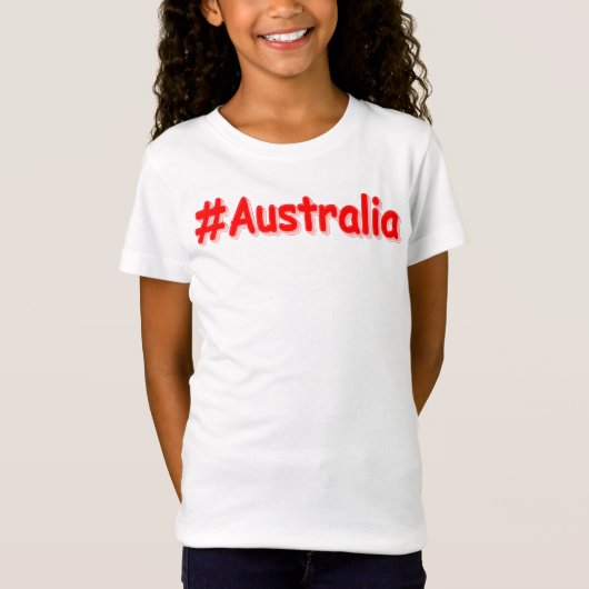"#Australia" Niedliches Design. Jetzt kaufen T-Shirt (Vorderseite)