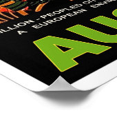 Australia, romantic evening party, vintage travel poster (Ecke)