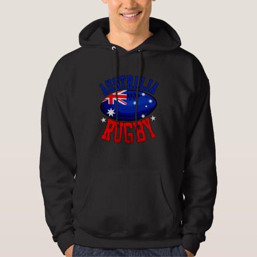 Australia Rugby Sports Player  Aussie Fan Australi Hoodie (Vorderseite)