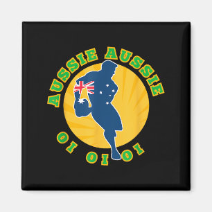 Australia Rugby, Wallabies Aussie Aussie Aussie Oi Magnet