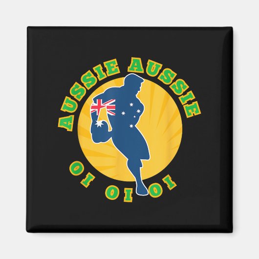Australia Rugby, Wallabies Aussie Aussie Aussie Oi Magnet (Vorne)