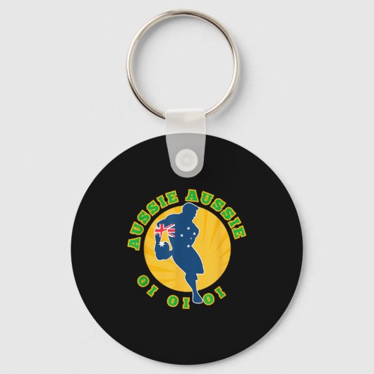 Australia Rugby, Wallabies Aussie Aussie Aussie Oi Schlüsselanhänger (Vorderseite)