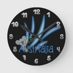 Australia Runde Wanduhr