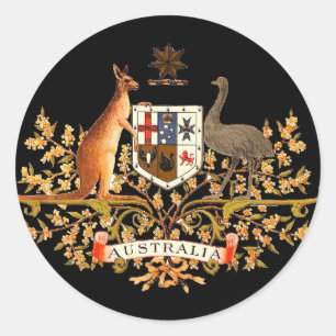 Australia Runder Aufkleber