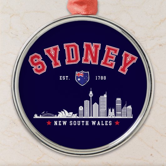 Australia’s Iconic Sydney Skyline Ornament Aus Metall