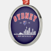 Australia’s Iconic Sydney Skyline Ornament Aus Metall (Links)