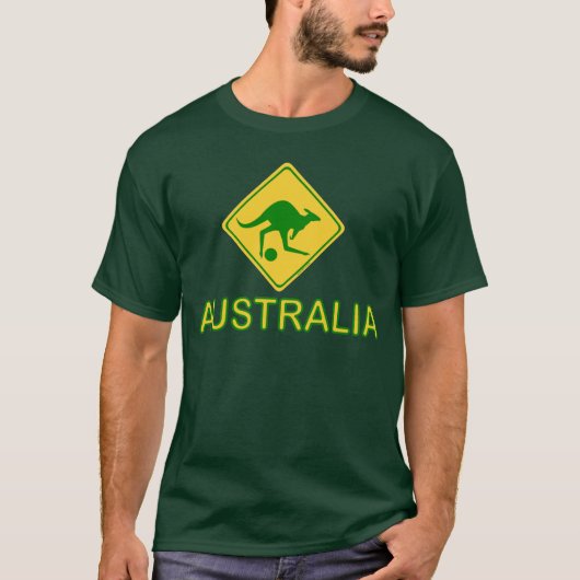 Australia Soccer Kangaroo T-Shirt (Vorderseite)