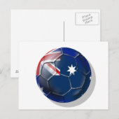 Australia Soccer Postkarte (Vorne/Hinten)