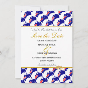 AUSTRALIA Special Event Hochzeit Save The Date