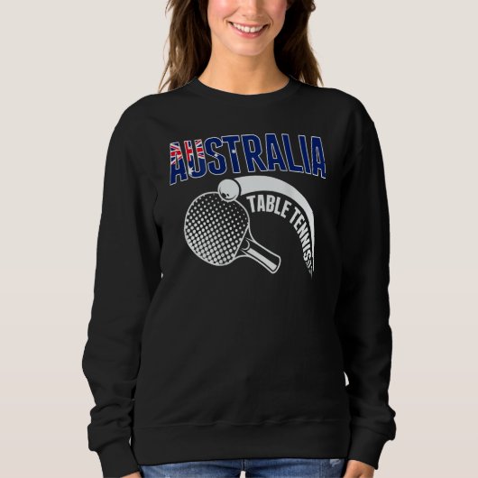 Australia Table Tennis  Australian Ping Pong Suppo Sweatshirt (Vorderseite)