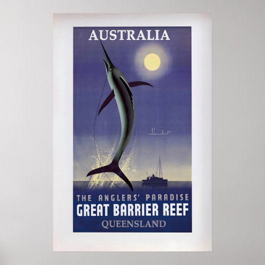 Australia, The Angler's Paradise, Great Barrier Poster (Vorne)