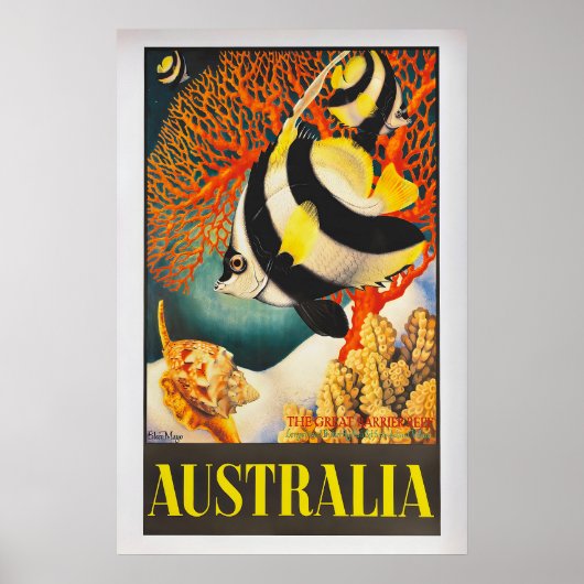 Australia, the Great Barrier Reef by Eileen Mayo Poster (Vorne)