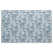 Australia toile de jouy cobalt denim stoff (Yard (91,4 cm))