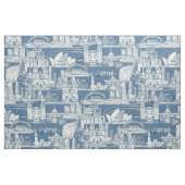 Australia toile de jouy cobalt denim stoff (Fat Quarter (45,7 x 55,9 cm))