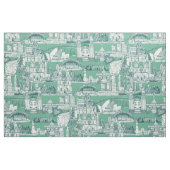 Australia toile de jouy dark teal peppermint stoff (Fat Quarter (45,7 x 55,9 cm))